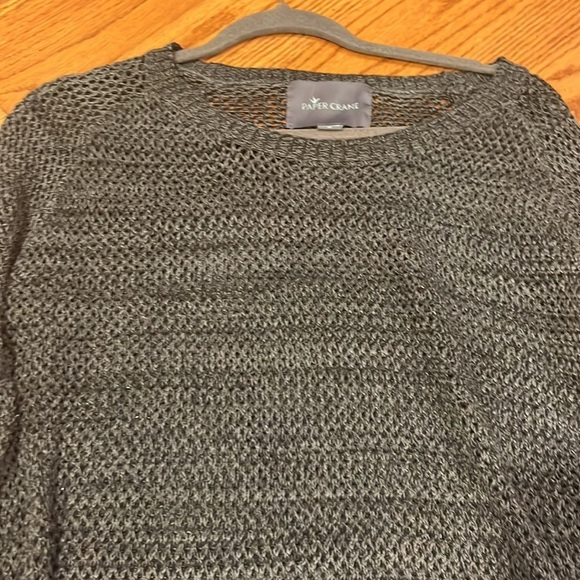 Paper Crane Woman’s Grey Sweater Size M - Picture 3 of 5